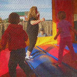 Bounce house at Peckham's Pumpkin Patch in Rantoul, KS