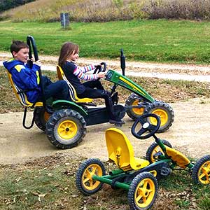 Pedal Carts at Peckham's Pumpkin Patch in Rantoul, KS