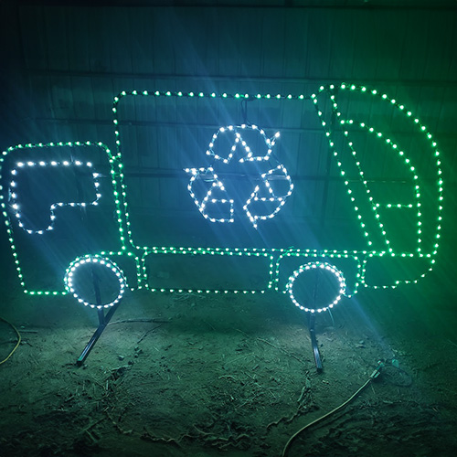 Memory Lane Christmas Light Drive Through Park in Rantoul, KS.